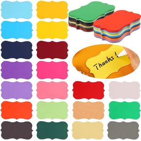 Yexiya 200 Pcs Blank Index Cards Printable Kraft Business Cards Multi Colored Note Cards Colored Flash Cards Colorful Cardstock Notecards for Studying Paper Study Word Card (White,3.5 x 2 Inch)