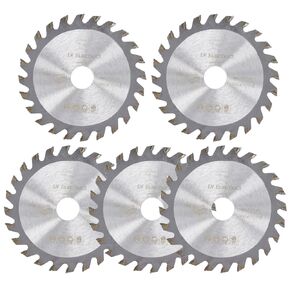 5Pcs TCT Circular Saw Blade 3-3/8'' Carbide Tipped for Wood Plastic Cutting with 10mm Arbor Compact Circular Saw Blade Set