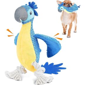 لعبة الكلب المخملية من روزاوي - تصميم رائع للببغاء، سروال قصير ناعم مع ملمس الأناناس، لعب تفاعلي للكلاب in Kuwait