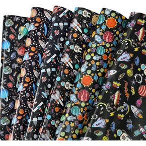 ورق تغليف الفضاء الخارجي من sikiweiter - ورق تغليف المجرة، 12 ورقة ورق تغليف عيد الميلاد للفتيان في عيد الميلاد وعطلة عيد الميلاد، 19.7 × 27.6 بوصة لكل ورقة in Kuwait