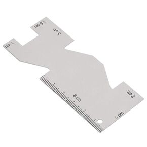 Mini Sewing Measuring Gauge Metal Measuring Gauge Quilting Ruler Sewing Tool Accessory Metal Somometer Sewing Measuring Gauge Quilting Rulers for Sewing Crafts