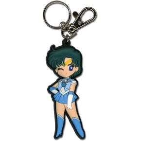 Great Eastern Entertainment Sailormoon Sa Sailor Mercury PVC Keychain Multicolor, 3 x 7"