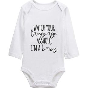 Funny Soon I'm A Baby funny baby boy girl clothes newborn clothes 3-6 Months