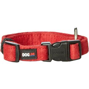 Dogline 5/8 x 11 to 17" Comfort Microfiber Soft Padded Pet Puppy Dog Collar, Small/Medium, Teal