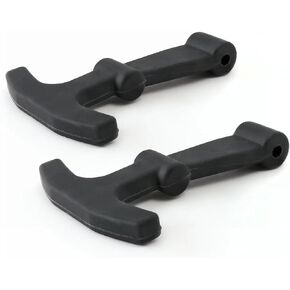 Replacement Lid Latches Compatible with Yeti Tundra & Roadie Cooler and Other Related CoolersDurable Rubber T-Latch Design, 2 Pack,Black