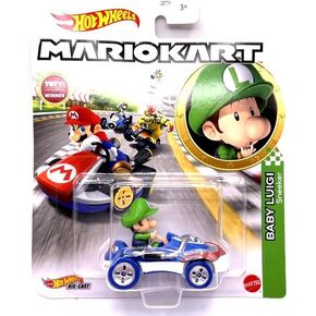 DieCast Hot Wheels Mario Kart Baby Luigi (Sneeker)