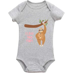 ملابس YCICIIVDee I Love You Mom Baby بأكمام طويلة للأطفال حديثي الولادة من البنات والأولاد
