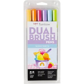 Tombow Dual Brush Pen Set, Yay Sorbet 6