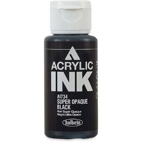 Holbein Acrylic Ink - Super Opaque Black 30ml