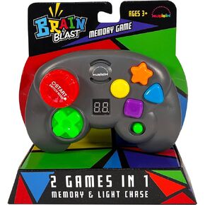 Brain Blast - Memory & Light Chase 2 Games in 1. Exciting & Unique Electronic Handheld Game for Kids Ages 3+. Challenge Yourself to Repeat The Patterns & Advance to Higher Levels!