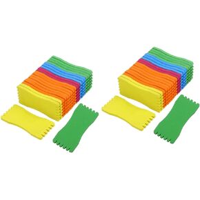 Angoily 40 Pcs Fishing Foam Fishing and Rigging Spools Fishing Rigs Holder Fishing Holder Fishing Spool Foam Plates Fishing Leader Winder Organizer To Rotate Fishing Gear