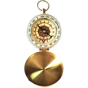Compass North Car Travel Accessories Retro Gifts Car Multitool Pocket Nautical Sailor Travel Compass Vintage Directional Clock Multi-Function Camping Compass Outdoor Supply