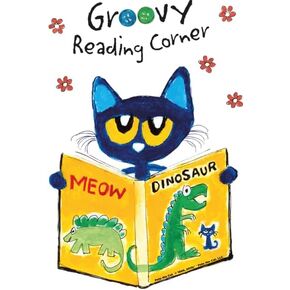 Reading Corner Decal – Groovy Book Nook Children's Vinyl Wall Sticker | Classroom Décor - (14"x20")