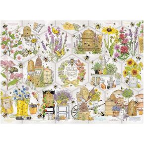 Cobble Hill 500 Piece Puzzle - Busy as a Bee - Sample Poster Included