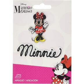 Wrights Disney Mickey Iron-On Minnie Mouse Body with Script Applique, Original Version, Multi-Colored