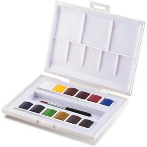 Sennelier, La Petite Aquarelle Watercolor Sets, 24-Color Half Pan Set, Multicolor