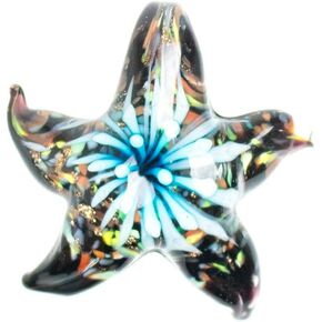 Paracord Planet Glass Starfish Pendants Available in Various and Unique Colors