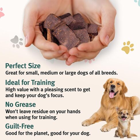 علاجات الجلد والمعطف للكلاب | أوميغا ريتش، لا يسبب الحساسية، صنع في الولايات المتحدة الأمريكية، خالي من الغلوتين، صديق للبيئة | نسبة عالية من البروتين، قيمة طبيعية عالية | تمت الموافقة على المعدة الحساسة | تخفيف الحكة ودعم المعطف الصحي in Kuwait