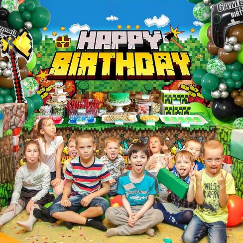 145 قطعة من لوازم ديكورات حفلات أعياد الميلاد للأطفال في سن المراهقة، وقوس بالون من عمال المناجم، وخلفية مفرش المائدة، وجهاز التحكم في ألعاب الفيديو، وبالونات من رقائق النجمة، والبنات والأولاد، وعمال المناجم، وديكورات الحفلات in Kuwait