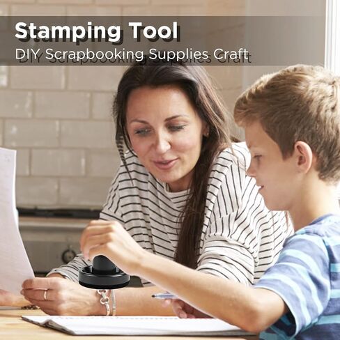 Stamping Tool DIY Scrapbooking Supplies Craft – Rubber Stamp Pressure Tool with Acrylic Grid Clear Stamping Blocks Press Tools for Card Making Hand Embossing Cardmaking Tool Arts Supplies for Kids in Saudi Arabia