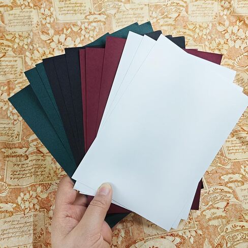 100 حزمة من البطاقات البيضاء مقاس 5x7 بوصة، ورق سميك 250 جرامًا للمتر المربع/92 رطل، بطاقات ثقيلة فارغة للمشروعات اليدوية، والدعوات، وحفلات الزفاف، وبطاقات العمل in Kuwait