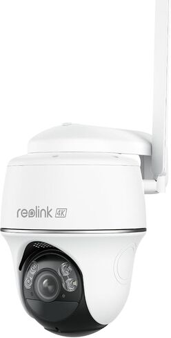 كاميرا أمان خلوية REOLINK 4K، 3G/4G LTE بدون WiFi كاميرا خارجية لاسلكية، فيديو مباشر 4K، غطاء كامل 360 درجة، رؤية ليلية ملونة، اكتشاف ذكي للشخص/المركبة/الحيوانات الأليفة، GO PT Ultra in Saudi Arabia