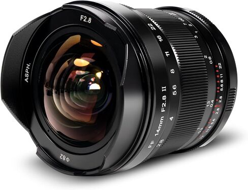 عدسة يدوية بزاوية عريضة للغاية 14 مم F2.8 II من Pergear، متوافقة مع كاميرات Sony E-Mount ذات الإطار الكامل بدون مرآة Alpha a7 a7II a7III a7R a7RII a7RIII a7RIV a7S a7SII a9 a7C in Kuwait
