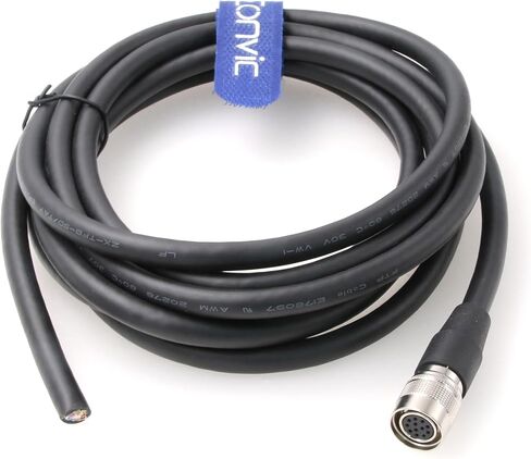 Hirose 12 دبوس أنثى لفتح كابل النهاية للسلك العاري لـ Allied AVT GigE، Sony DXC، Panasonic، Hitachi، Jai، Basler، Dalsa، Teli، Toshiba Camera 1M in Kuwait