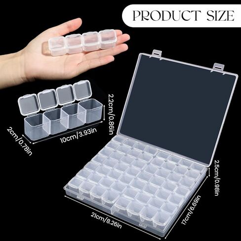 حاويات تخزين الخرز اليدوية من ISKYBOB 112 فتحة، منظم الخرز البلاستيكي، صندوق تخزين أحجار الراين، حقيبة تخزين فنية قابلة للحمل، منظمات تطريز ذات سعة كبيرة لفن الرسم 5D، حرفة يدوية in Kuwait