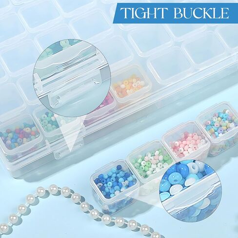 حاويات تخزين الخرز اليدوية من ISKYBOB 112 فتحة، منظم الخرز البلاستيكي، صندوق تخزين أحجار الراين، حقيبة تخزين فنية قابلة للحمل، منظمات تطريز ذات سعة كبيرة لفن الرسم 5D، حرفة يدوية in Kuwait