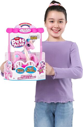 مجموعة اللعب الروبوتية التفاعلية Pets Alive My Magical Pony والبطارية الثابتة من ZURU in Kuwait