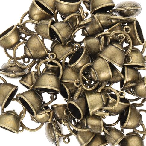 Yardwe 50pcs Metal Teapot Charms Ancient Silver Teapot Shape Pendant Kettle Figurine Tibetan Vintage Tea Kettle Charm Pendants for Jewelry Making Necklace Bracelet Earring Bulk in Saudi Arabia