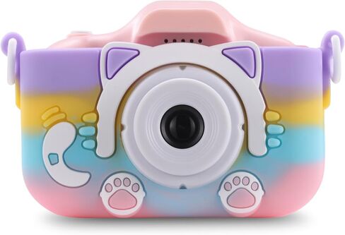 VIVITAR Kids Tech - شاشة كاميرا للأطفال مقاس 2 بوصة للحظات ممتعة - التقط صورًا بدقة 12 ميجابكسل، وتسجيل مقاطع فيديو عالية الدقة بدقة 1080 بكسل، وألعاب مدمجة، وحقيبة متينة مقاومة للسقوط، وقابلة لإعادة الشحن عبر USB لمتعة لا تتوقف in Kuwait