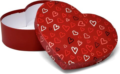 Gift Boutique Valentine's Day Heart Shaped Gift Boxes 4 Pack Red Valentine Hearts Treat Box with Lids Valentines Nesting Cardboard Box for Gift Giving Holiday Decorative Present Wrapping & Packaging in Saudi Arabia
