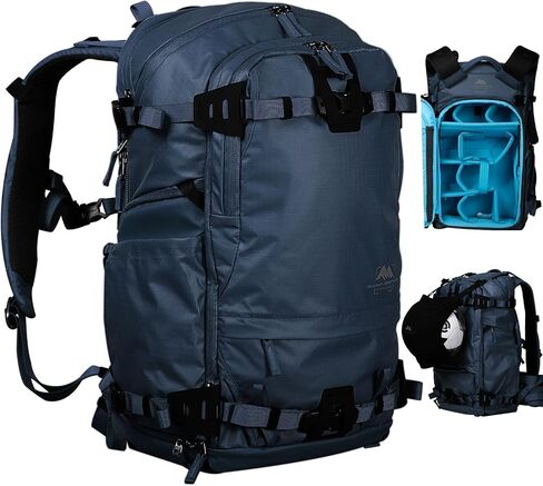 Tenzing 25L Camera Backpack with Rain Cover for Photographers 14 inch Laptop Compartment Waterproof Large Camera Bag for DSLR, SLR, Drone,Cameras, Batteries, Lenses,Tripod(Black) in Saudi Arabia