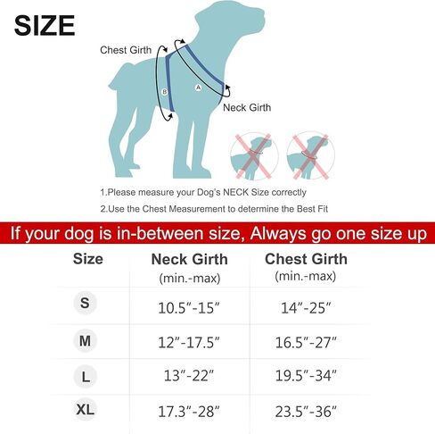 سرج Fida للكلاب بتصميم عاكس بالكامل، صدرية مضادة للسحب للحيوانات الأليفة مع مشبكين للمقود، مبطن ناعم قابل للتعديل مع مقبض تحكم سهل للكلاب الصغيرة (صغير، أزرق) in Kuwait