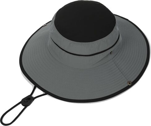 Wide Brim Sun Hat for Women and Men UPF 50+ Packable Mesh Beach Bucket Hats in Saudi Arabia