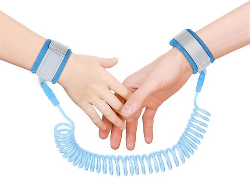 Toddler Safety Traction Rope Anti Lost Wrist Link for Toddler Reins Ages 2-4, 360° Rotate Toddler Walking Traveling Anti Lost Leash, Upgraded Kids Hand Harness for Toddlers, Babies & Kids in Saudi Arabia