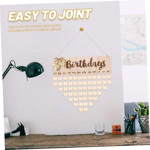 EXCEART 100 pcs Christmas Decor Home Decoration Wood Tags Round Labels Gift tag Wooden Board Tags Birthday Reminder Wooden Circle Discs Unfinished Wood Circles Bamboo Calendar Lip Gloss in Saudi Arabia