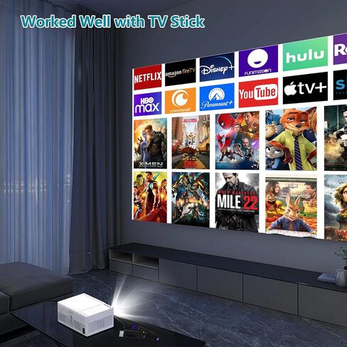 PANSEBA 5G WiFi Bluetooth Projector Built in DVD Player with Projector Screen, 10000 Lux Full HD Supported Mini Portable DVD Projector, Outdoor Movie Projector Compatible with Phone/TV Stick/HDMI in Saudi Arabia