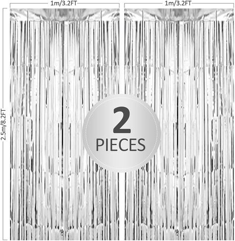 Fringe Backdrop for Birthday Party Decorations: 3 Pack 3.3ft x 9.9ft Tinsel Foil Fringe Streamers Curtains for Birthday Wedding valentines Engagement Graduation Day Bachelorette Party Decoration(Gold) in Saudi Arabia