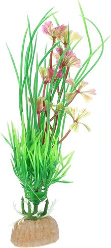 VOCOSTE 1pcs Fish Tank Aquarium Decorations Plants, Mini Aquarium Decorations Plastic Plants for Aquarium Decorations, Pink 5.12" in Saudi Arabia