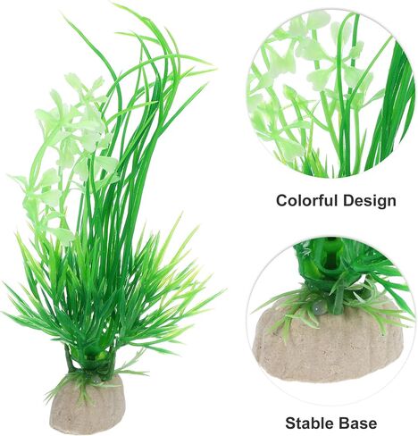 VOCOSTE 1pcs Fish Tank Aquarium Decorations Plants, Mini Aquarium Decorations Plastic Plants for Aquarium Decorations, Pink 5.12" in Saudi Arabia
