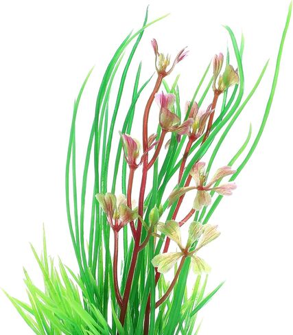 VOCOSTE 1pcs Fish Tank Aquarium Decorations Plants, Mini Aquarium Decorations Plastic Plants for Aquarium Decorations, Pink 5.12" in Saudi Arabia