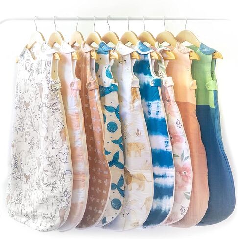 بطانية كرين بيبي يمكن ارتداؤها، بطانية أطفال من القطن الناعم يمكن ارتداؤها للأولاد والبنات من عمر 0 ​​إلى 9 أشهر، وردة الصحراء والنحاس، 19 بوصة عرض × 30 بوصة ارتفاع in Kuwait