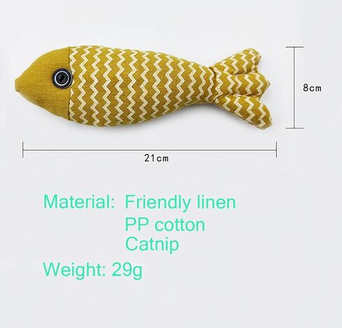 AixyZzz Catnip Toys for Cats Fish Toys Simulation Fish Realistic Fluffy Cat Nip Toys Interactive Kitten Chew Toys Set for Indoor Cats Teething Toys (3 Same) in Kuwait
