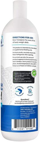 Only Natural Pet Wild Alaskan Salmon Oil for Dogs & Cats - Omega 3 & 6 Liquid Food Supplement for Pets - EPA & DHA Fish Oils, All Natural Joint Support, Promote Healthy Skin, Coat & Heart - 20 Fl Oz in Saudi Arabia