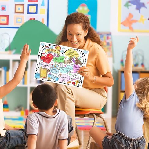 32 قطعة من الألوان الخاصة بك، كل شيء عن ملصق الوصايا العشر للأطفال، ملصق تعلم آية الكتاب المقدس المسيحي، ملصق جدار الكتاب المقدس الديني للفصول الدراسية، كنيسة الأحد، ديكورات المنزل in Kuwait