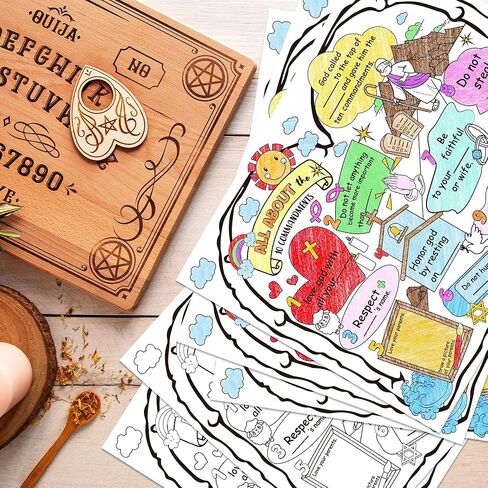 32 قطعة من الألوان الخاصة بك، كل شيء عن ملصق الوصايا العشر للأطفال، ملصق تعلم آية الكتاب المقدس المسيحي، ملصق جدار الكتاب المقدس الديني للفصول الدراسية، كنيسة الأحد، ديكورات المنزل in Kuwait