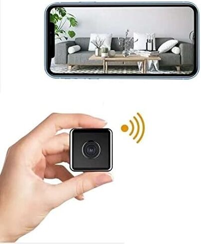 Wireless Mini Camera 1080P Indoor Home Security Camera Surveillance Video Cameras 2.4GHz for Nanny Camera Monitor Night Vision in Kuwait